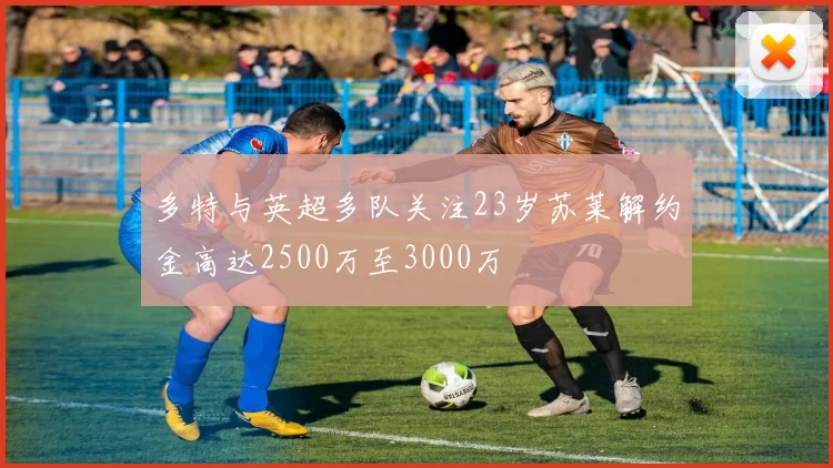 多特与英超多队关注23岁苏莱解约金高达2500万至3000万